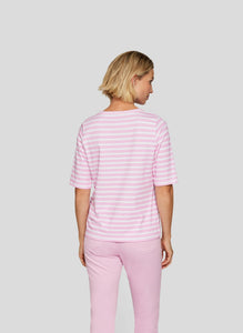 122350 - Pink & White Striped T-shirt- Rabe