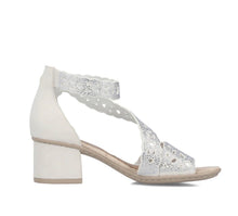 Load image into Gallery viewer, Off White Strap Heel - Rieker