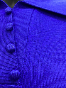 SV349 - Royal Blue Collar Jumper - Castle