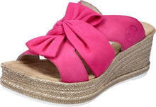 Load image into Gallery viewer, 68789- Pink Wedged Slip on Sandal- Rieker