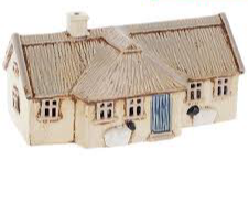 342592 - Village Pottery Croft House Thatched Straw - Joe Davies