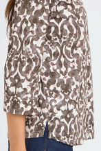 Load image into Gallery viewer, Brown Pattern T-shirt - Fransa
