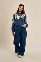 Load image into Gallery viewer, Denim Blue Knitted Sweater - Molly Bracken