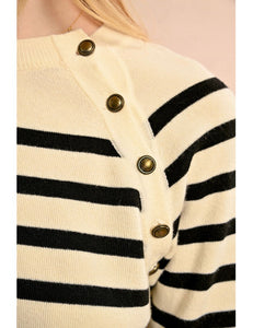 1580 - Stripe Sailor Sweater- Molly Bracken