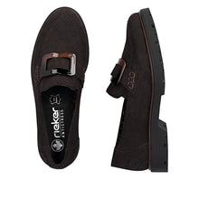 Load image into Gallery viewer, Brown Buckle Loafer - Rieker