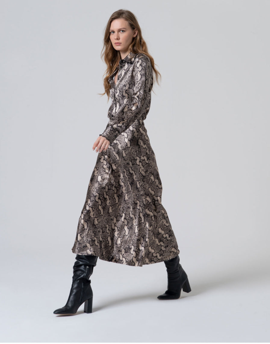 Animal Print MIDI Skirt - Surkana