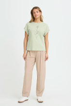 Load image into Gallery viewer, Sage Green Flower T shirt - Fransa