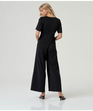 Load image into Gallery viewer, Black Cross Neck Jumpsuit - Surkana