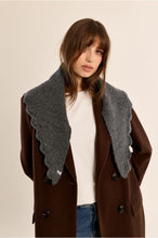 Load image into Gallery viewer, Ladies Knitted Scarf Dark Grey - Molly Bracken