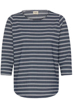 Load image into Gallery viewer, Navy Stripe T-shirt - Fransa