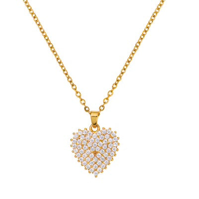 Gia Gold Heart Pendant - Knight & Day