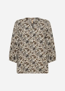 Blue Printed Blouse - Soya Concept