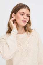 Load image into Gallery viewer, Jumper with Lace Detail on Neck - Fransa