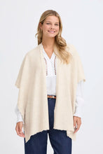 Load image into Gallery viewer, Cream Knit Shawl - Fransa