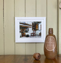 Load image into Gallery viewer, Come Sit by the Fire Small white frame art