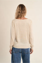 Load image into Gallery viewer, Offwhite Lace Collar Sweater- Molly Bracken