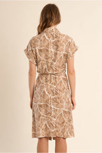 Load image into Gallery viewer, Leaf Pattern Shirt Dress - Molly Bracken