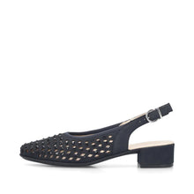 Load image into Gallery viewer, Navy Kitten Heel - Rieker