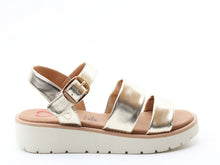 Load image into Gallery viewer, Fleur - Tan/Gold/White Sandal - Heavenly Feet