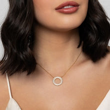 Load image into Gallery viewer, T209NML - Circle Drop Necklace- Knight &amp; Day
