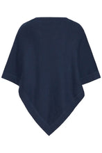 Load image into Gallery viewer, Navy Poncho - Fransa