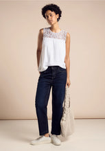 Load image into Gallery viewer, 321795 -  White Crochet Top - Street One
