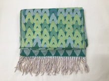 Load image into Gallery viewer, Green Hearts Scarf - Zelly