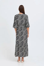 Load image into Gallery viewer, Nature Print V neck Dress  - b.young