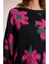 Load image into Gallery viewer, 1593 - Floral Brushed Knit Jumper - Molly Bracken