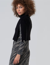 Load image into Gallery viewer, Black Asymmetrical Short Poncho - Surkana