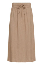 Load image into Gallery viewer, Coco Brown Linen Mix Skirt - Fransa