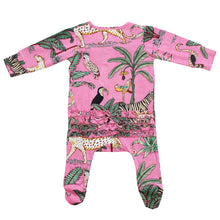 Load image into Gallery viewer, Pink Safari Babygro - Powell Craft