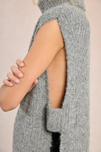 Load image into Gallery viewer, Knitted Sleeveless Sweater Grey - Molly Bracken