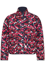 Load image into Gallery viewer, Navy&amp;BerryPink Pattern Jacket - Fransa