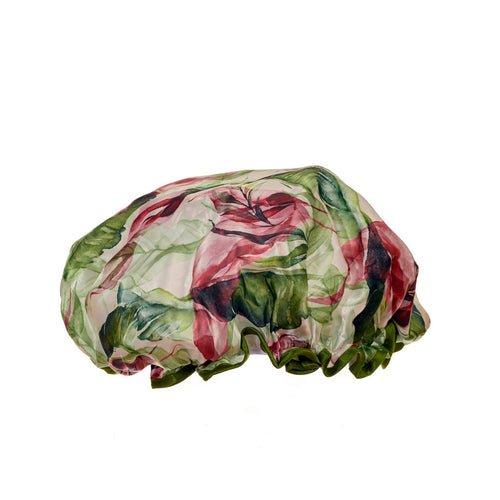 Botanical Print Shower Cap