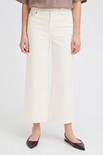 Load image into Gallery viewer, Wide Leg White Denim Jeans - Fransa