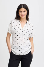 Load image into Gallery viewer, 3491- Polka Dot Blouse - Fransa