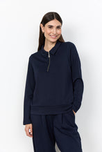 Load image into Gallery viewer, Navy 1/4 Zip with Collar - Soya Concept