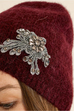 Load image into Gallery viewer, Ladies Knitted Hat Dark Red - Molly Bracken