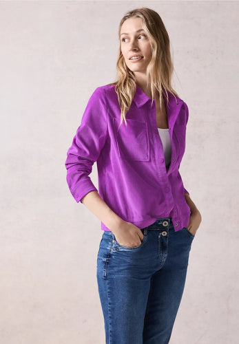 212236 - Purple Short Cord Jacket - Cecil