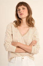 Load image into Gallery viewer, Off-White/Beige Knitted T shirt - Molly Bracken