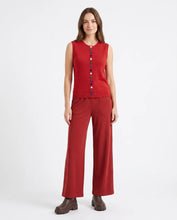 Load image into Gallery viewer, Cindy Button Waistcoat  - Ruby Red - Alice Collins