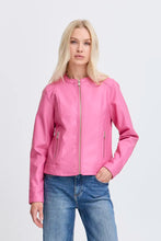 Load image into Gallery viewer, Pink Leather Jacket - b.young