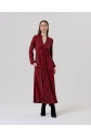 Load image into Gallery viewer, Black &amp; Red Long V Neck  Print Dress - Surkana