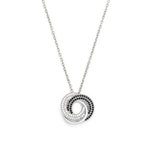 Load image into Gallery viewer, T301NCB - Clear &amp; Jet Stone Necklace- Knight &amp; Day