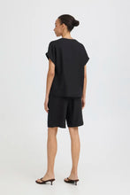 Load image into Gallery viewer, Black V neck Blouse -b.young