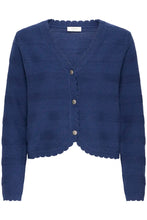 Load image into Gallery viewer, V-neck Navy Knit Cardigan - b.young