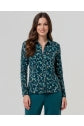 Load image into Gallery viewer, Teal Green Print Shirt - Surkana