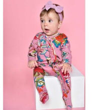 Load image into Gallery viewer, Dusky Pink Exotic Flower Babygro - Powell Craft