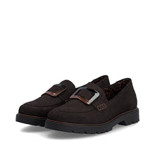 Load image into Gallery viewer, Brown Buckle Loafer - Rieker